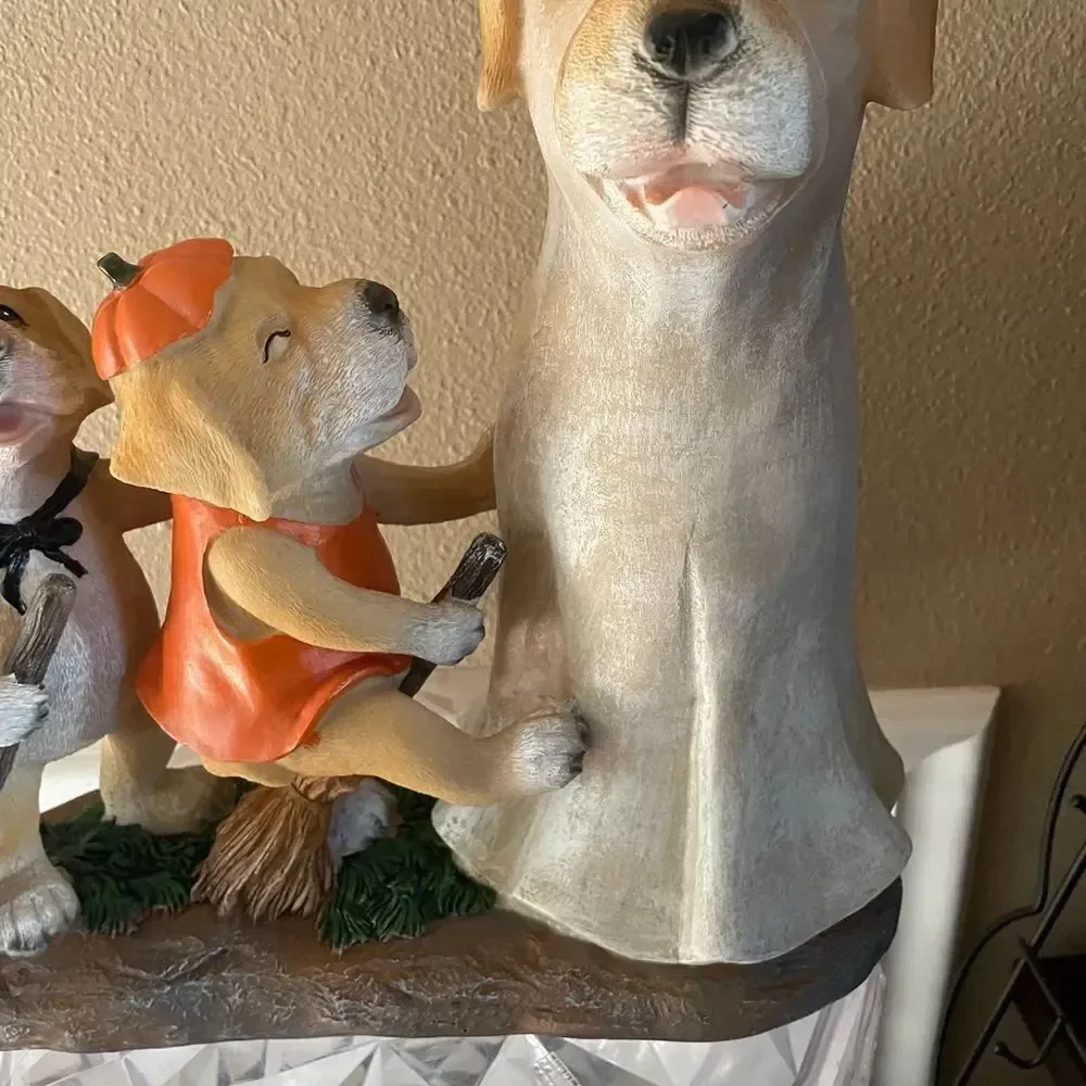 Hay and Harvest Golden Retriever Halloween Decoration Indoor Outdoor CUTEEE!